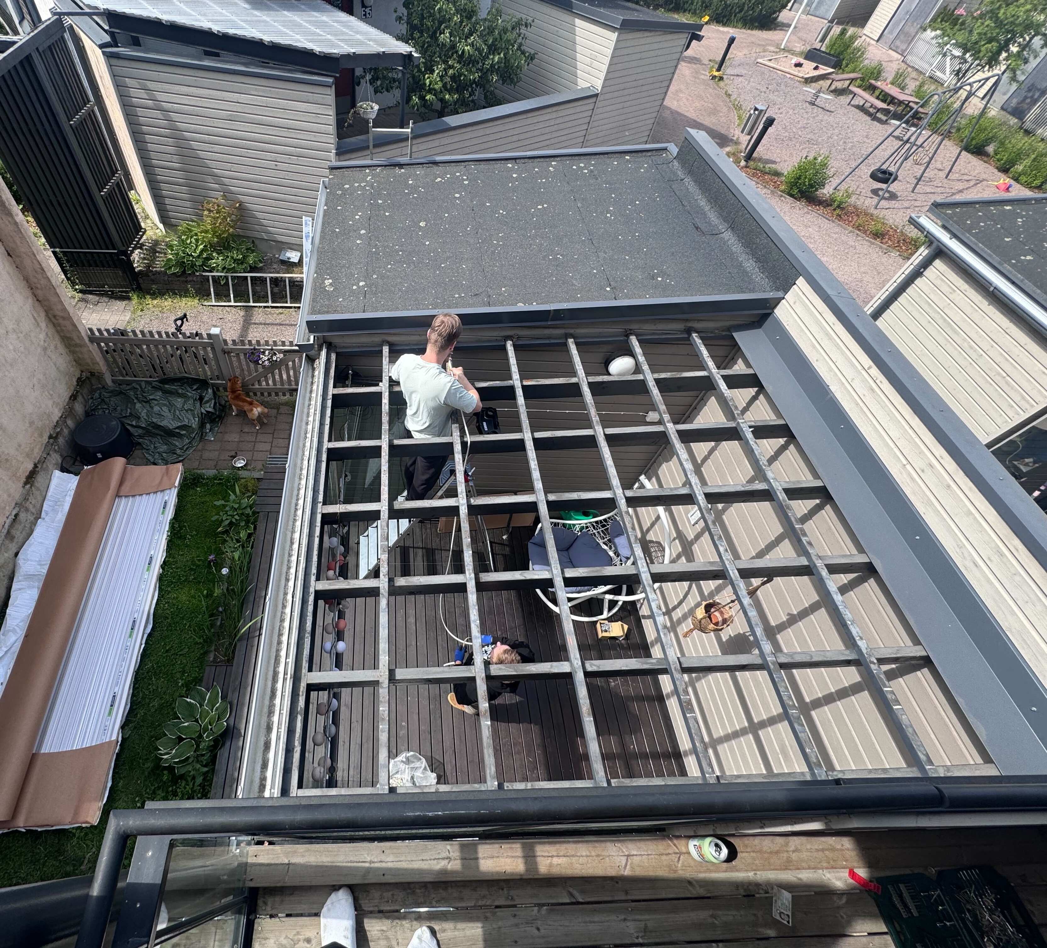 Installing the sunroof