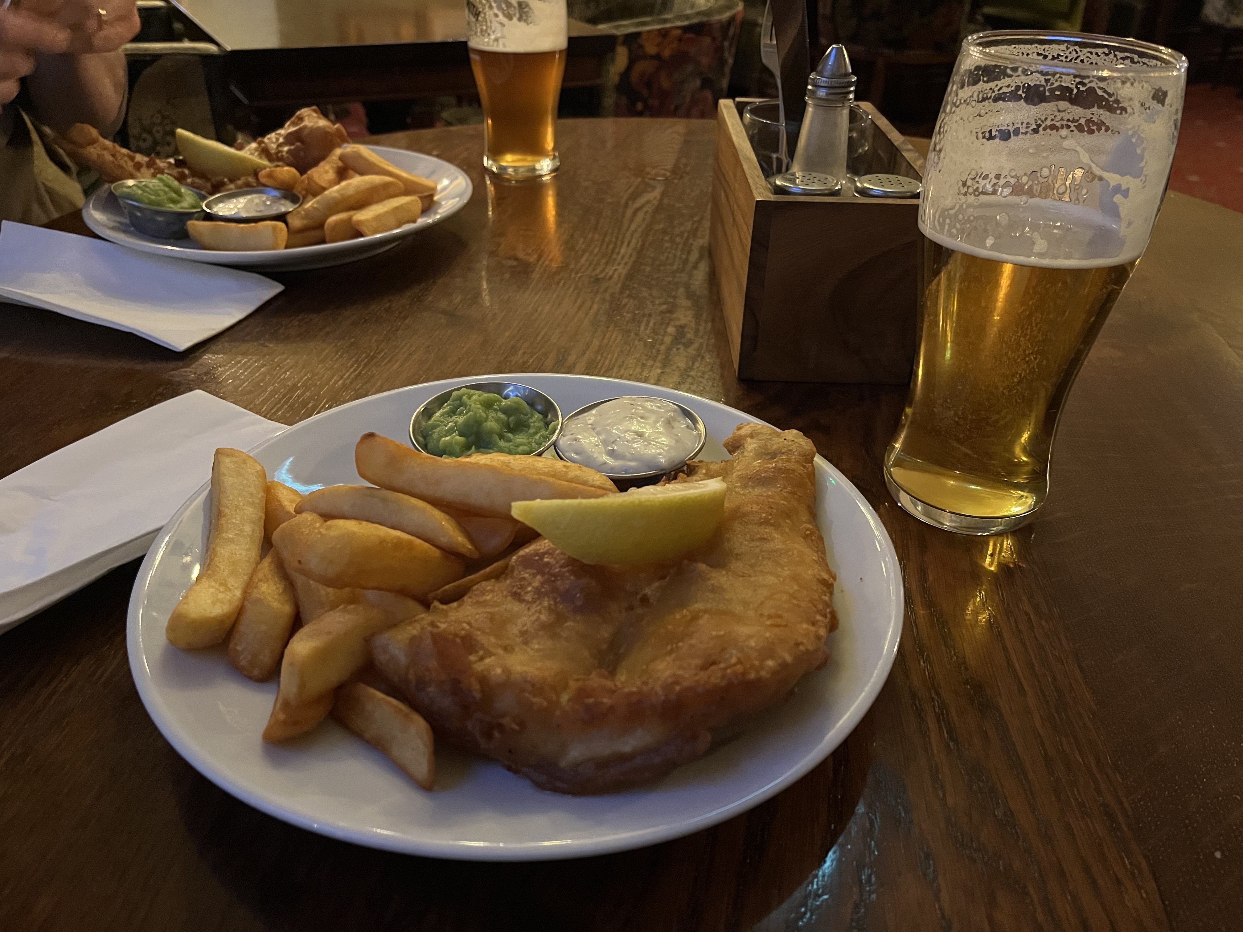 Fish and chips at the Duke of Argyll